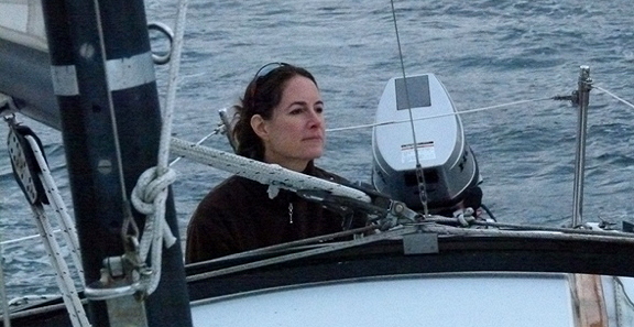 Alex sailing in the San Juans